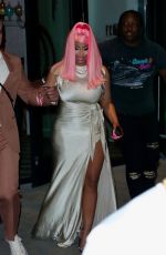 NICKI MINAJ Leaves VMA Afterparty at Moxy Hotel in New York 08/28/2022