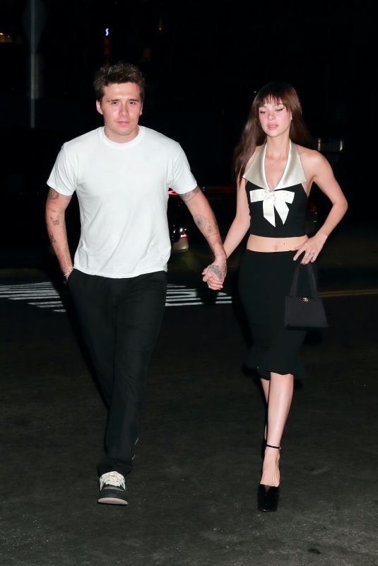 NICOLA PELTZ and Brooklyn Beckham Arrives at an Aftershow Party in West Hollywood 08/12/2022
