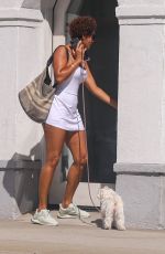 NICOLE MIURPHY at a Spa with Her Dog in Bverly Hills 08/09/2022