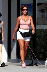 NICOLE MURPHY Out with Her Dog in Beverly Hills 08/16/2022