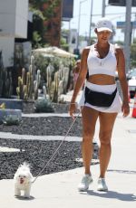 NICOLE MURPHY Out with Her Dog in West Hollywood 08/17/2022