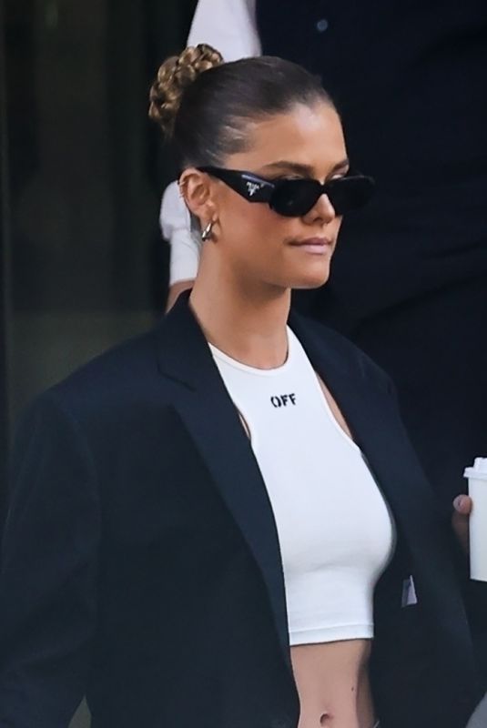 NINA AGDAL Leaves Her Hotel in London 08/27/2022