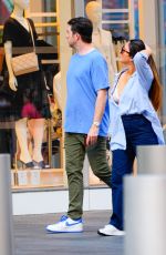 OLIVIA MUNN And John Mulaney Out Shopping at Westfield Mall in New York 08/04/2022