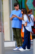 OLIVIA MUNN And John Mulaney Out Shopping at Westfield Mall in New York 08/04/2022