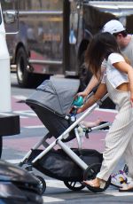 OLIVIA MUNN and John Mulaney Out with Their Baby in New York 08/04/2022