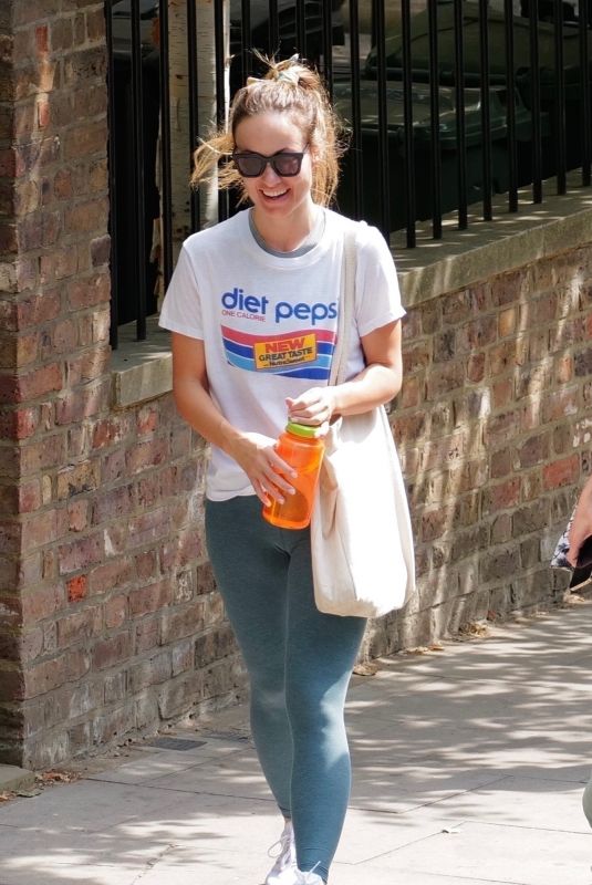 OLIVIA WILDE Out with a Friend in London 08/14/2022