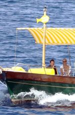 PARIS HILTON and Carter Reum Take a Boat Ride in Capri 08/10/2022