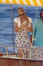 PARIS HILTON and Carter Reum Take a Boat Ride in Capri 08/10/2022