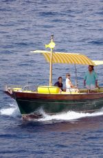 PARIS HILTON and Carter Reum Take a Boat Ride in Capri 08/10/2022