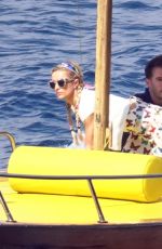 PARIS HILTON and Carter Reum Take a Boat Ride in Capri 08/10/2022