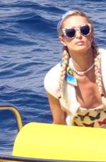 PARIS HILTON and Carter Reum Take a Boat Ride in Capri 08/10/2022
