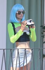 PARIS HILTON in a Silver Bikini on Hotel Room