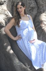 Pregnant ASHLEY GREENE and Paul Out at Beverly Hills Park in Los Angeles 08/24/2022