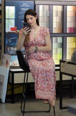Pregnant ASHLEY GREENE at a Sherman William Home Paint Store in Los Angeles 08/15/2022