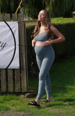 Pregnant CHARLOTTE CROSBY at The Tranquility Room in Stockton-on-Tees 08/28/2022