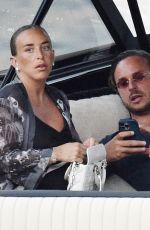 Pregnant CHLOE GREEN and Manuele Thiella Out for Lunch in Portofino 08/21/2022