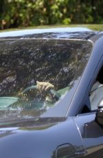 Pregnant CHRISSY TEIGEN Drives Back to Her Home in Los Angeles 08/03/2022