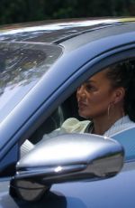 Pregnant CHRISSY TEIGEN Drives Back to Her Home in Los Angeles 08/03/2022