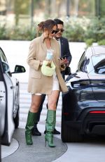 Pregnant CHRISSY TEIGEN Leaves Waldorf Hotel in Beverly Hills 08/18/2022