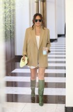 Pregnant CHRISSY TEIGEN Leaves Waldorf Hotel in Beverly Hills 08/18/2022