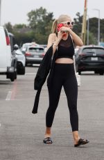 Pregnant HEATHER RAE OUNG Leaves Pilates Class in Newport Beach 08/23/2022