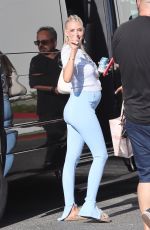 Pregnant HEATHER RAE OUNG on the Set of Selling Sunset in West Hollywood 08/26/2022