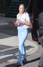 Pregnant HEATHER RAE OUNG on the Set of Selling Sunset in West Hollywood 08/26/2022