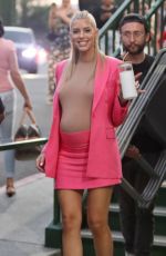 Pregnant HEATHER RAE YOUNG on the Set of Selling Sunset in West Hollywood 08/29/2022
