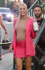 Pregnant HEATHER RAE YOUNG on the Set of Selling Sunset in West Hollywood 08/29/2022