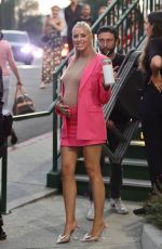 Pregnant HEATHER RAE YOUNG on the Set of Selling Sunset in West Hollywood 08/29/2022