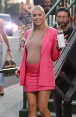 Pregnant HEATHER RAE YOUNG on the Set of Selling Sunset in West Hollywood 08/29/2022