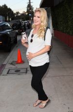 Pregnant HEIDI MONTAG Leaves Giorgio Baldi in Santa Monica 08/07/2022
