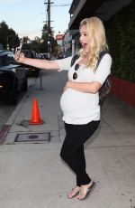 Pregnant HEIDI MONTAG Leaves Giorgio Baldi in Santa Monica 08/07/2022