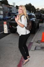 Pregnant HEIDI MONTAG Leaves Giorgio Baldi in Santa Monica 08/07/2022