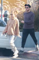 Pregnant KATE MARA and Jamie Bell Out for Breakfast in Silver Lake 08/23/2022