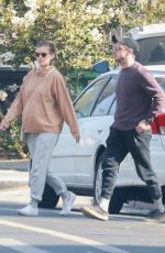 Pregnant KATE MARA and Jamie Bell Out for Breakfast in Silver Lake 08/23/2022