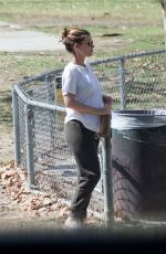 Pregnant KATE MARA Out at a Park in Los Angeles 08/26/2022