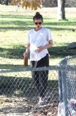 Pregnant KATE MARA Out at a Park in Los Angeles 08/26/2022