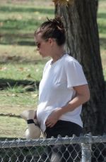 Pregnant KATE MARA Out at a Park in Los Angeles 08/26/2022