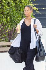 Pregnant LEONA LEWIS Out in Los Angeles 08/24/2022
