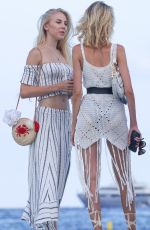 PRINCESS MARIA CHIARA and PRINCESS MARIA CAROLINA Leaves Club 55 in Saint-Tropez 08/28/2022