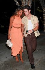 PRIYANKA CHOPRA and Nick Jonas on Dinner Date at Catch Steak LA in Los Angeles 08/17/2022