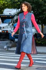 RACHEL BROSNAHAN on the Set of The Marvelous Mrs Maisel in New York 08/18/2022