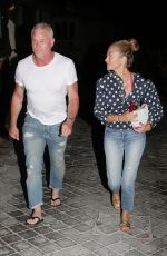 REBECCA GAYHEART and Eric Dane Leaves an Italian Restaurant in Saint Tropez 08/18/2022