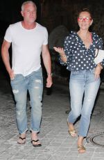 REBECCA GAYHEART and Eric Dane Leaves an Italian Restaurant in Saint Tropez 08/18/2022