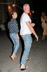 REBECCA GAYHEART and Eric Dane Leaves an Italian Restaurant in Saint Tropez 08/18/2022