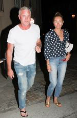 REBECCA GAYHEART and Eric Dane Leaves an Italian Restaurant in Saint Tropez 08/18/2022