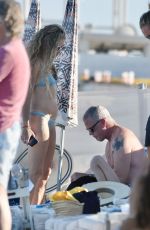 REBECCA GAYHEART in Bikini at a Beach in Saint Tropez 08/21/2022