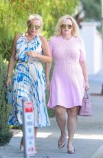 REBEL WILSON and RAMONA AGRUMA Heading to San Vincente Bungalows in West Hollywood 08/27/2022