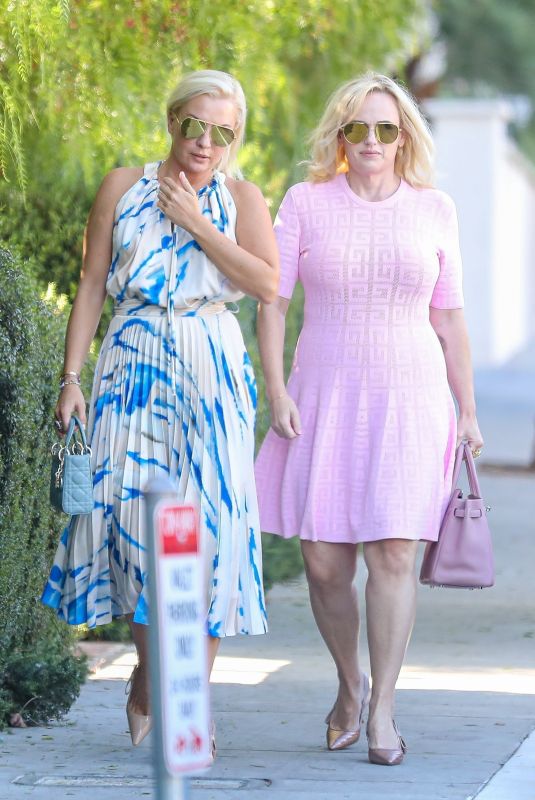 REBEL WILSON and RAMONA AGRUMA Heading to San Vincente Bungalows in West Hollywood 08/27/2022
